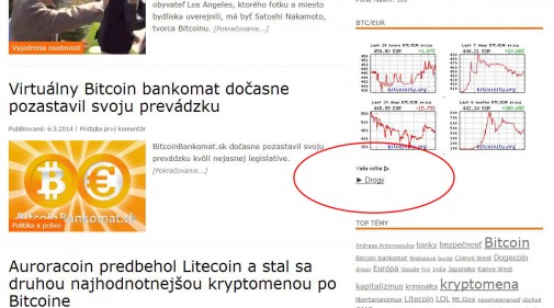 Dôkaz, že bitcoiny sa používajú na nákup drog